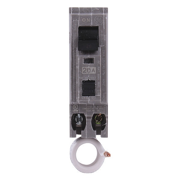 Miniature Circuit Breaker, 15 A, 120/240V AC, 1 Pole, Plug In Mounting Style, THHQL Series