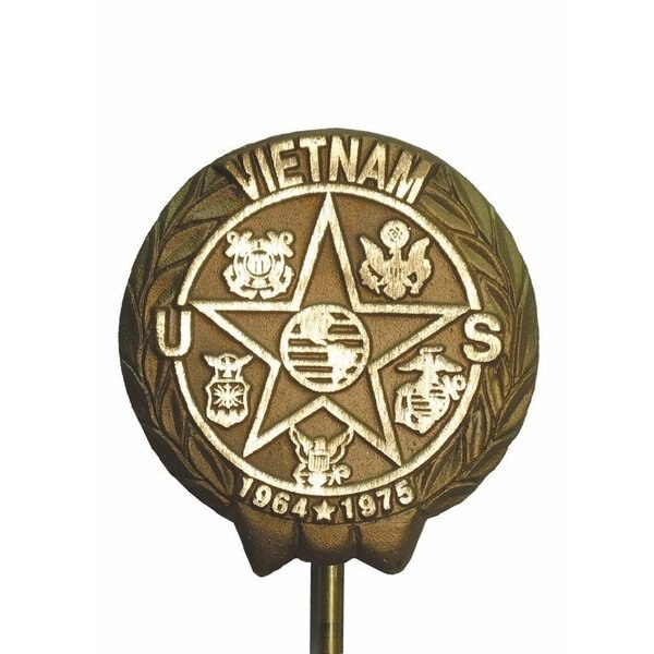 Grave Marker, Vietnam War Vet, Cast Bronze