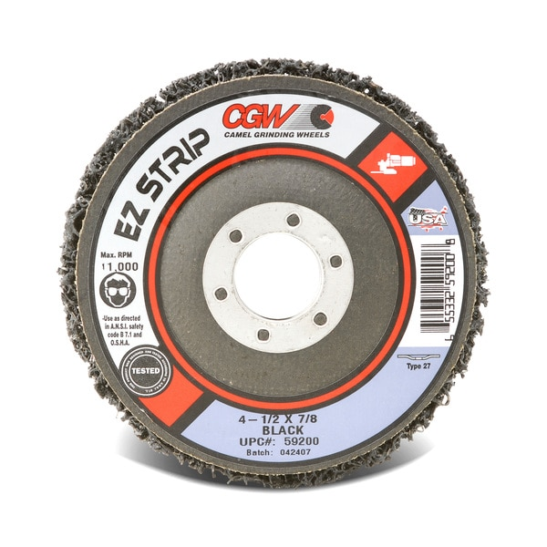Strip Whl, 4.5x5/8-11, SC Extra CRS, Black