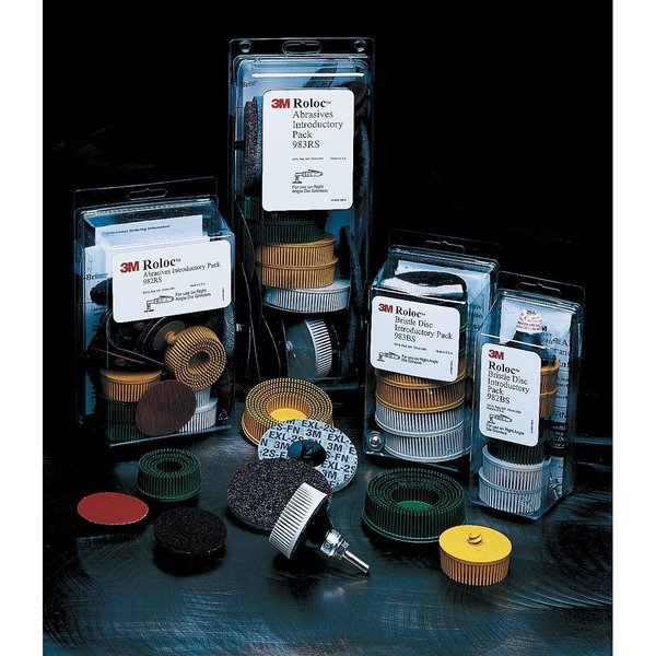 Roloc Bristle Disc Kit 983BS, 3 in, 5/pk