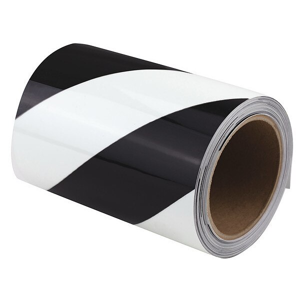 Marking Tape, Striped, Blk/Ivory Grn, 6