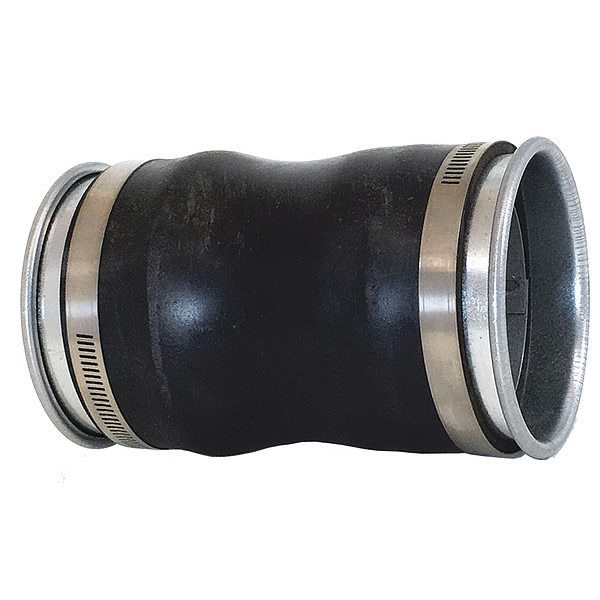 Round Vibration Isolator, 8 in Duct Dia, Galvanized Steel, 22 GA, 8