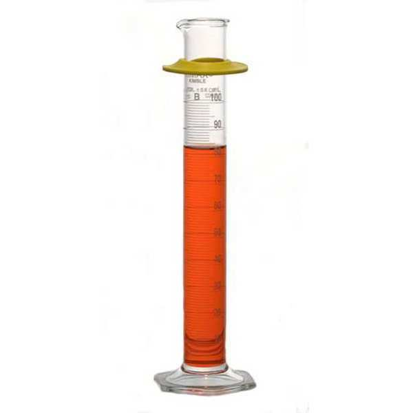 Graduated Cylinder, 375mm H, 500mL, PK4