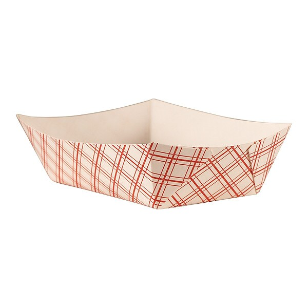 Paper Disposable Food Tray 2-1/2 lb., Red, Pk500