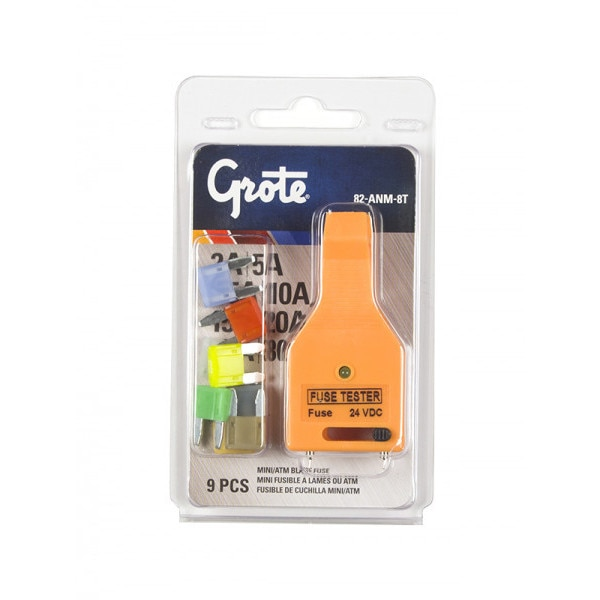 Mini Fuse Assortment and Tester, PK9