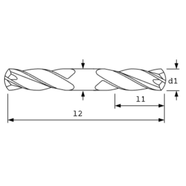 SC Endmill, 4FL, TiAlN, 3/16