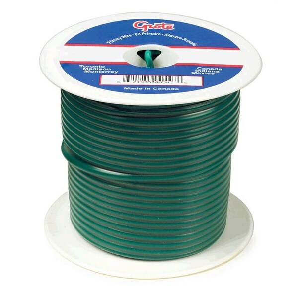 Primary Wire, 18 Gauge, Green, 1000ft.Spool