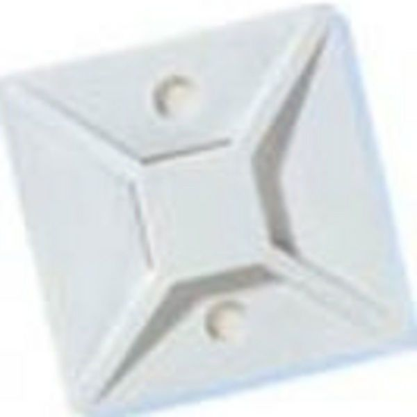 Mntg Base, Cable Ties, 6/6, Nylon, Nat, 0.75