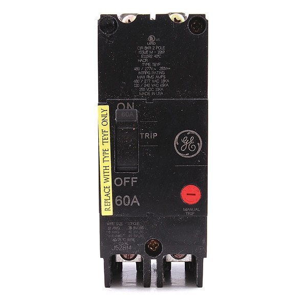 Molded Case Circuit Breaker, 60 A, 277/480V AC, 2 Pole, Bolt On Panelboard Mounting Style