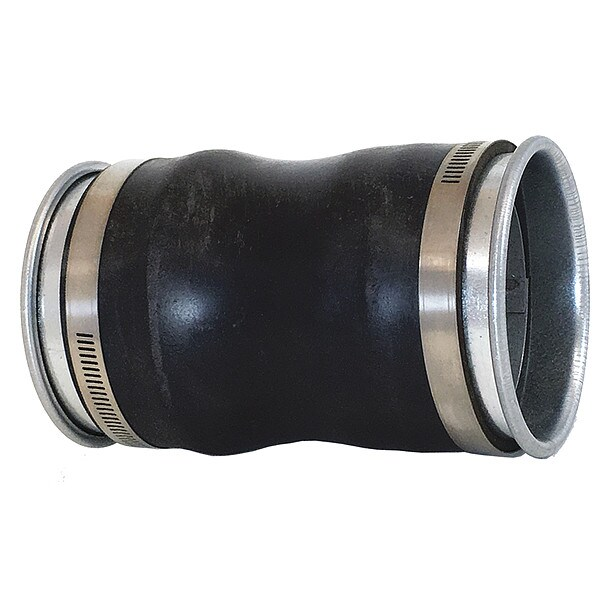 Round Vibration Isolator, 4 in Duct Dia, Galvanized Steel, 22 GA, 4