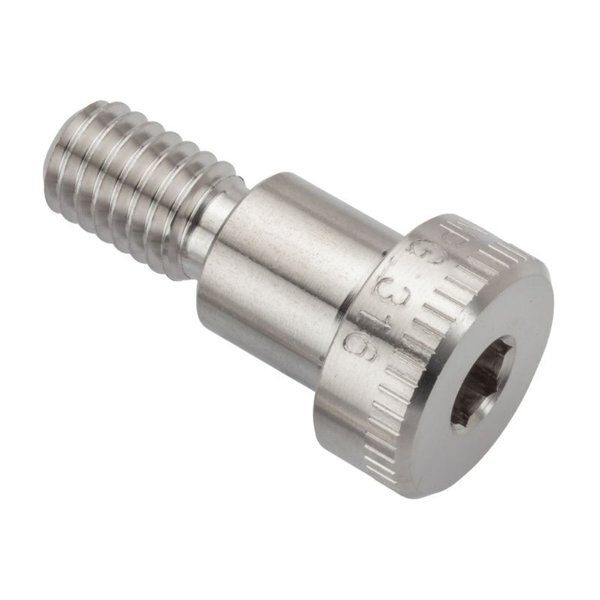 Shoulder Screw, 3A Thr Sz, 5/8 Thr Lg, 1/2 in Shoulder Lg, 316 Stainless Steel