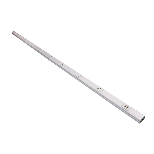 Prewired Raceway, 10 Outlets, 5 Ft. L