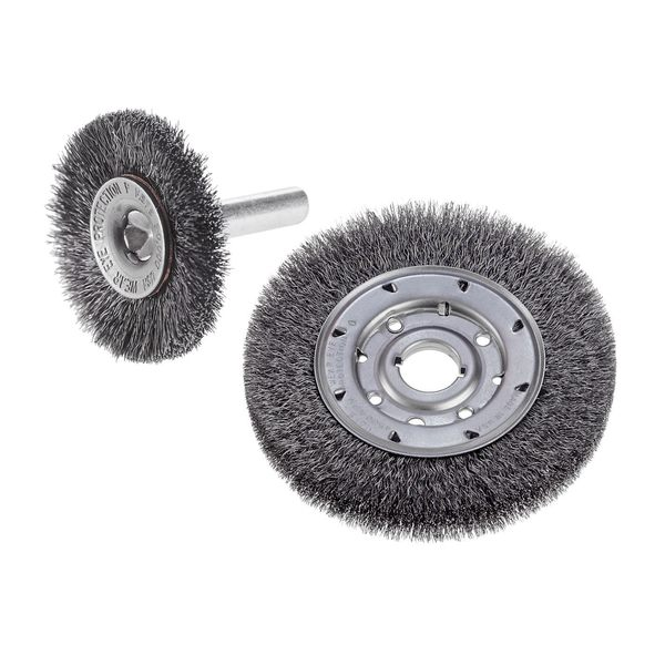Wr Whl, 2.5, Rdl Cncv, 0.014, Crmp, C, 1/4, Shk