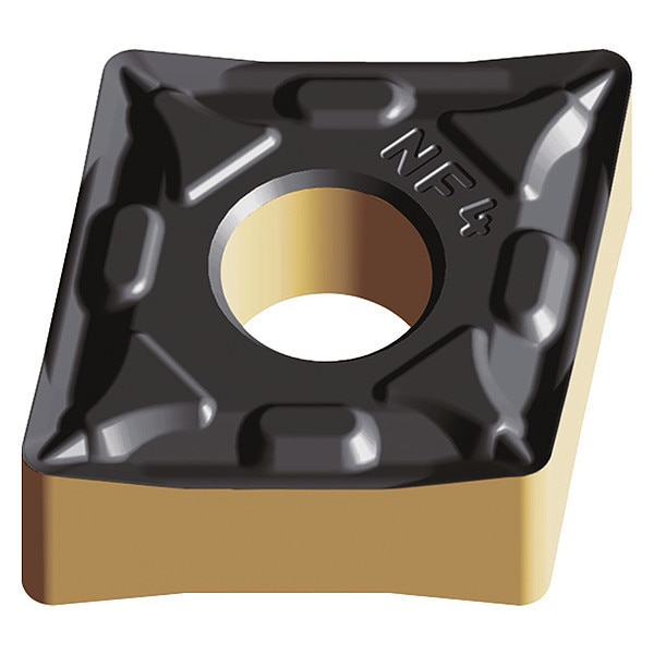 Diamond Turning Insert, Diamond, 1/2 in, CNMG, 80  Degrees, 1/32 in, Carbide