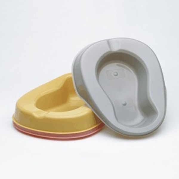 Bedpan, Stackable, Gray, PK50