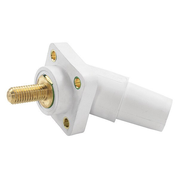 Angled Receptacle, 3R Nema, Female, White