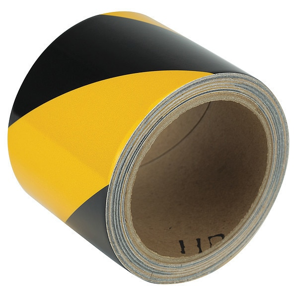 Marking Tape, Striped, Black/Yellow, 3