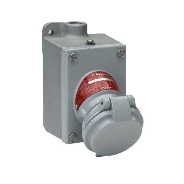 Pin & Sleev Plug, 20A, 3P, 2W, Alum, 125/250V