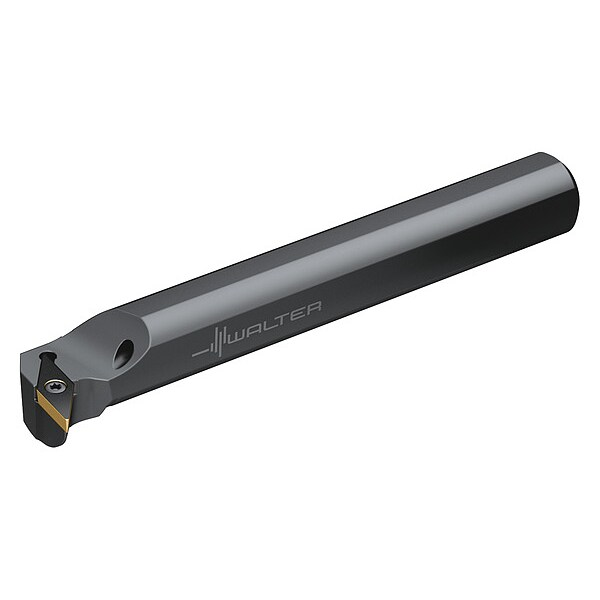 Indexable Boring Bar, A10R-SVUBL2, 8 in L, High Speed Steel, 35 Degrees  Diamond Insert Shape