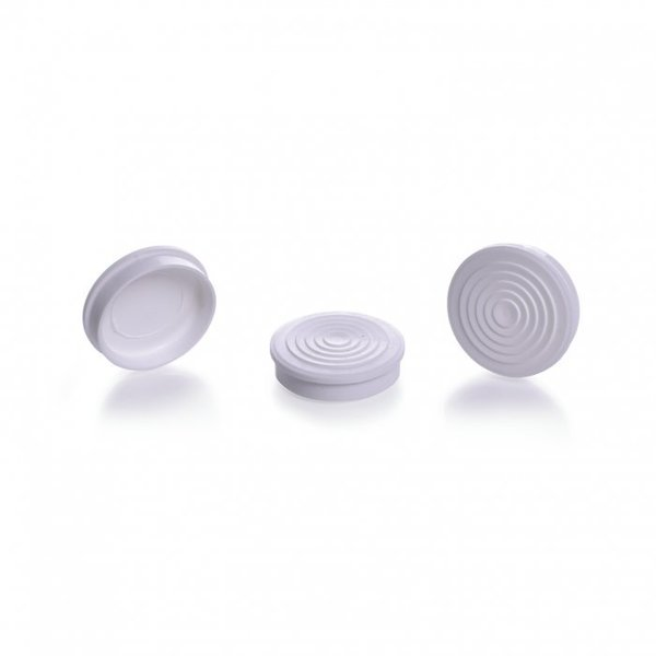 Snap Cap, White, Round, PK500