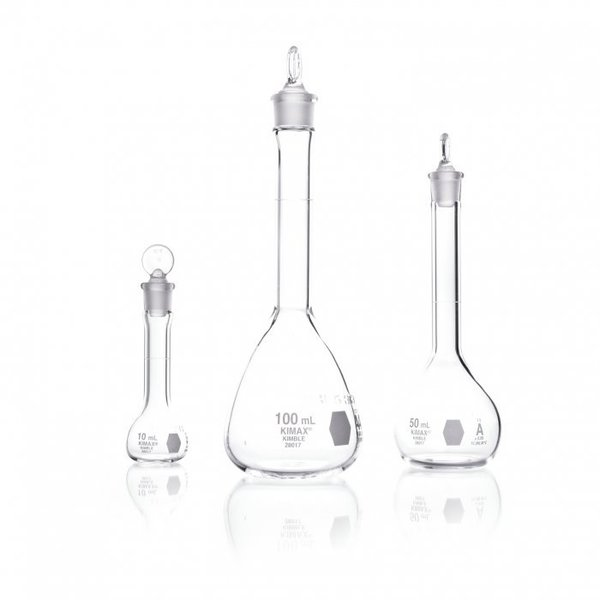 Volumetric Flask, 1000mL, Clear, PK6