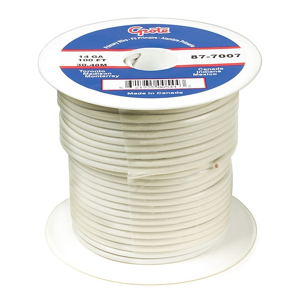 Primary Wire, 16 Gauge, White, 25 ft. Spool