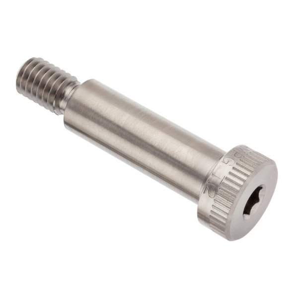 Shoulder Screw, 3A Thr Sz, 5/8 Thr Lg, 1-3/4 in Shoulder Lg, Titanium