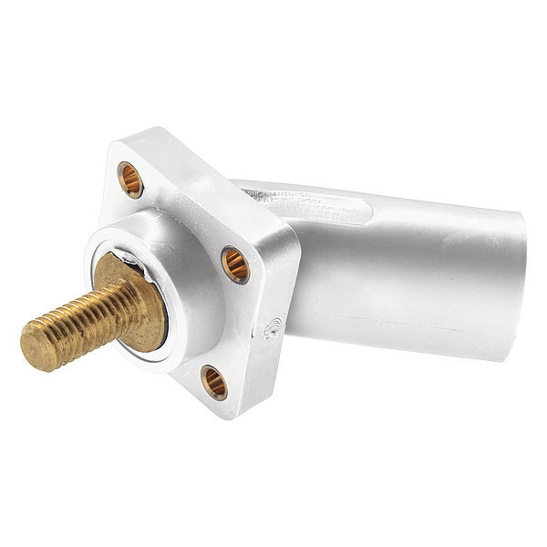 Angled Receptacle, 3R Nema, Male, White