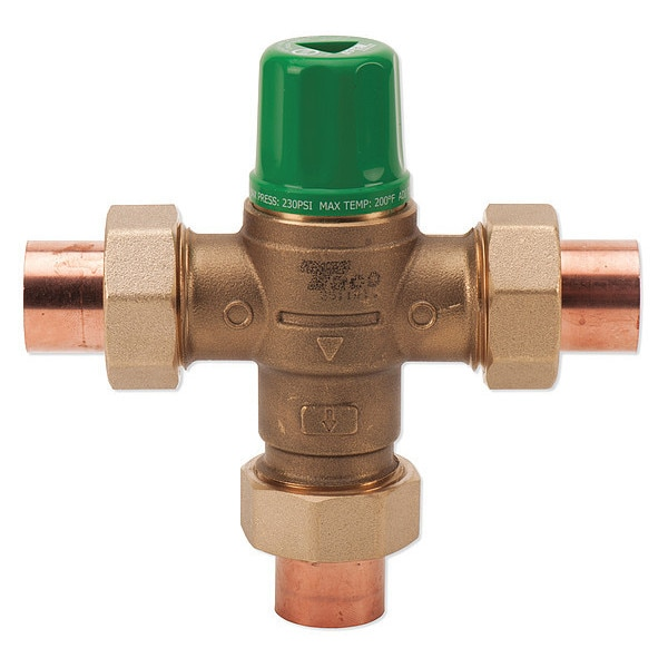 Mixing Valve, Forged Brass, 1 to 20 gpm