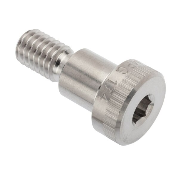 Shoulder Screw, 3A Thr Sz, 5/8 Thr Lg, 1/2 in Shoulder Lg, Stainless Steel
