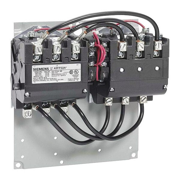 480VAC Reversing Magnetic Contactor 3P 115A NEMA 3-1/2