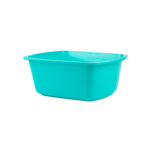 Basin, Wash, Rectangle, 7qt., Turquoise, PK50
