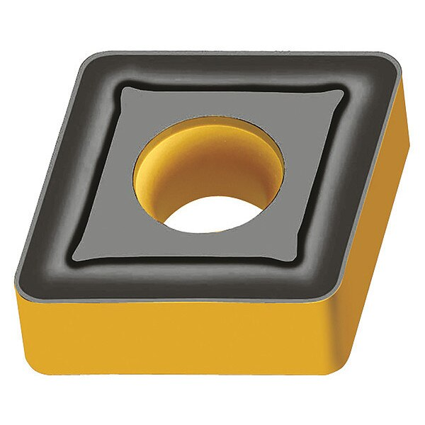 Diamond Turning Insert, Diamond, 1/2 in, CNMG, 80  Degrees, 1/32 in, Carbide
