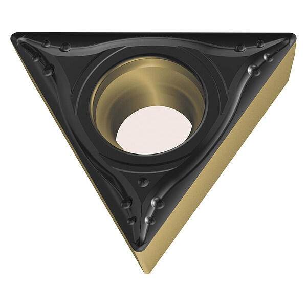 Triangle Turning Insert, Triangle, 7/32 in, TPGT, 0.4 mm, Carbide