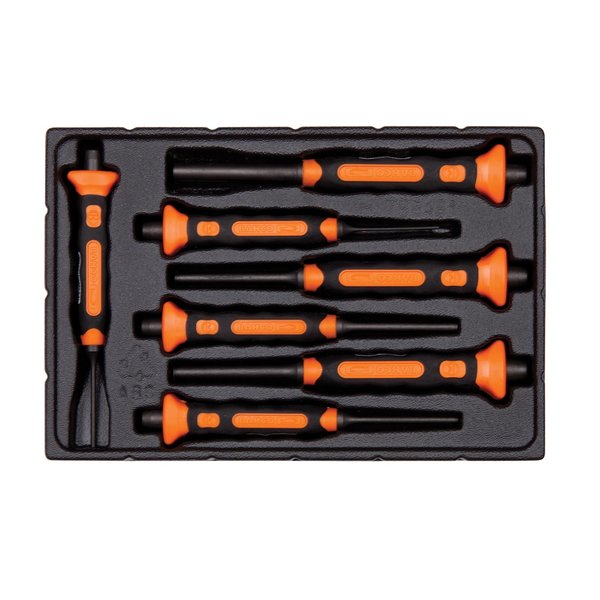 Bahco Bahco Soft Grip Pin Punch Set, 7 pcs.