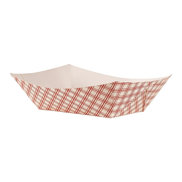 Paper Disposable Food Tray 10 lb., Red, Pk250