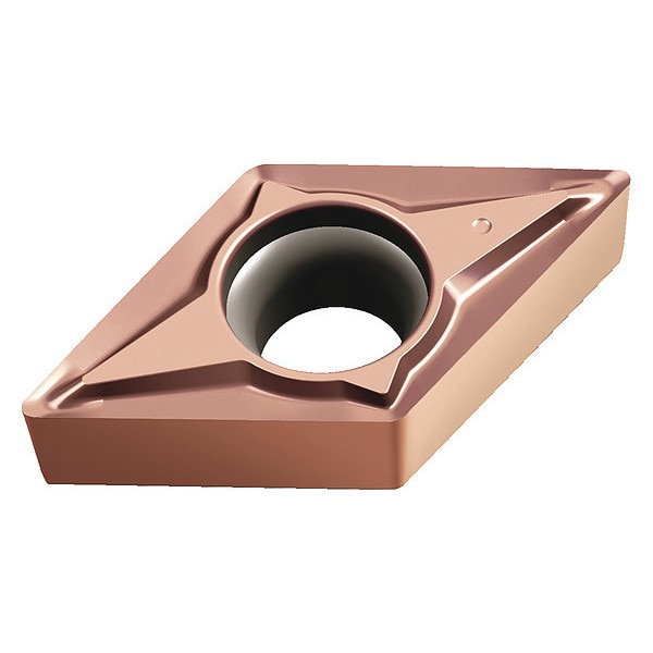 Diamond Turning Insert, Diamond, 3/8 in, DCGT, 55  Degrees, 0.0080 in, Carbide