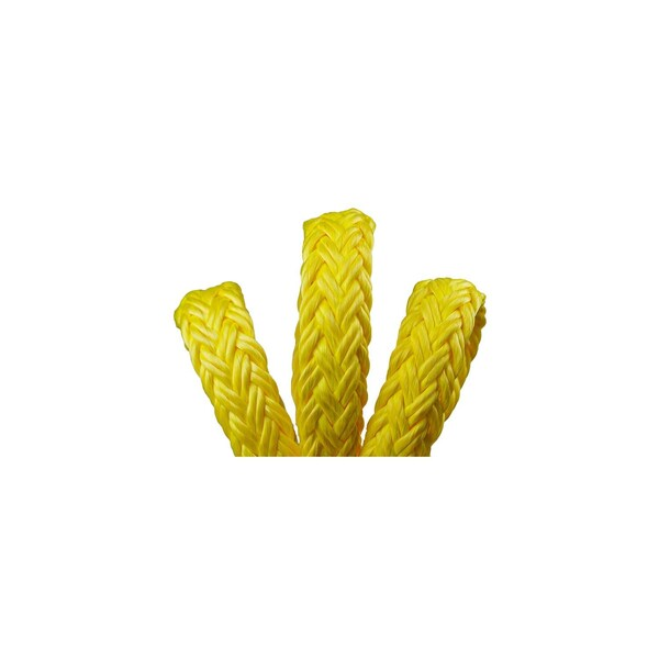 Hollow Braid, Yellow, 12 Strand