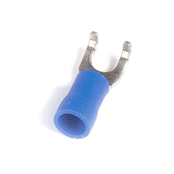 16-14 AWG Vinyl Spade Flange Terminal #8, #10 Stud PK15