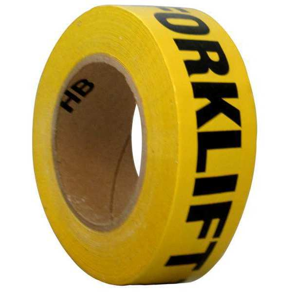 Safety Warning Tape, Solid, Black/Yl, 3