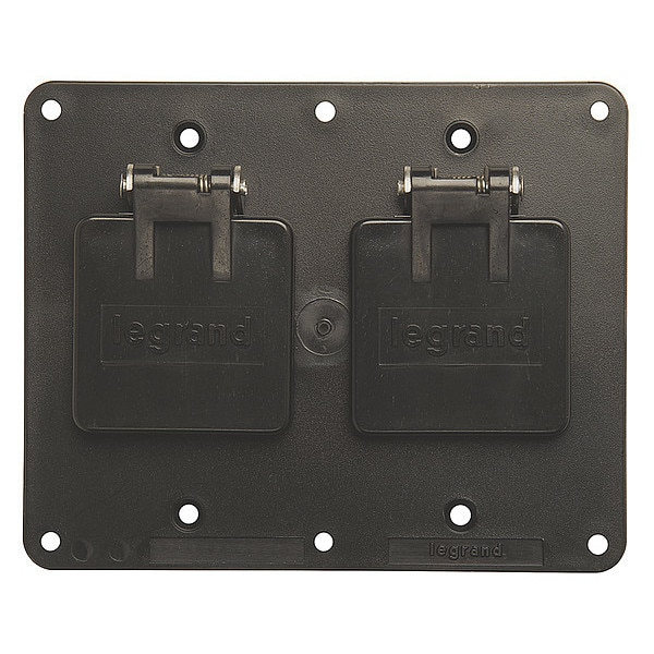 Outlet Box Plate, Flip Lid, Nylon Cover