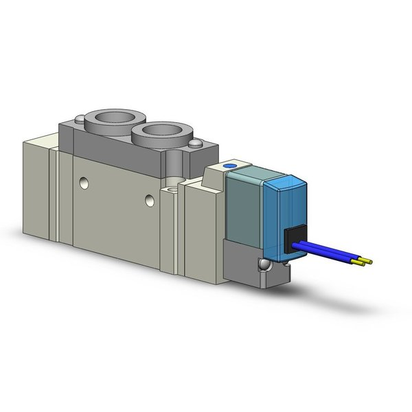 Valve, 5 Port, 2 Position, 12VDC, 1/8
