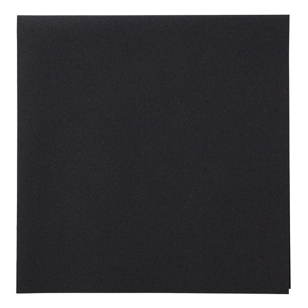 Dinner Napkin, Black, 1/4 Fold, PK75