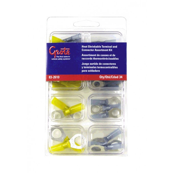Heat Shrink Terminal Assortment Kit, PK34