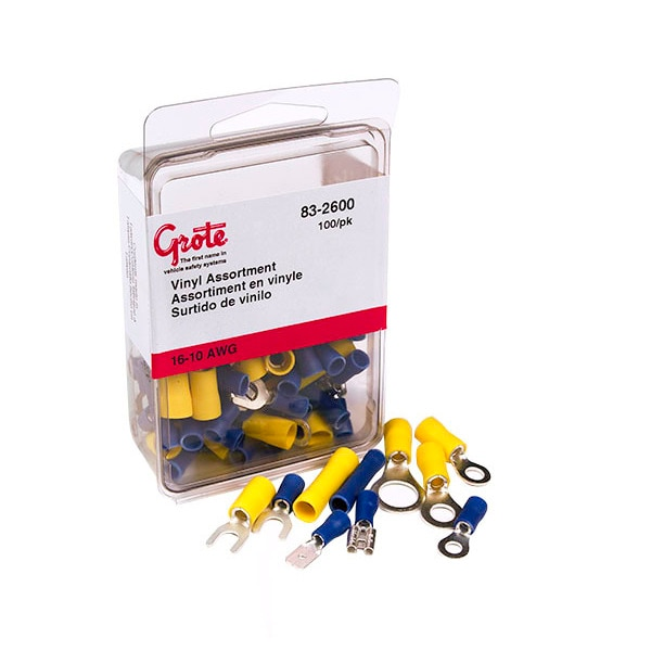 Assorted Terminals, 22-10 Ga, PK100