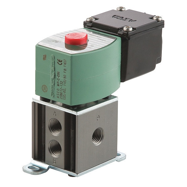 120V AC Aluminum Solenoid Valve, 1/4 in Pipe Size