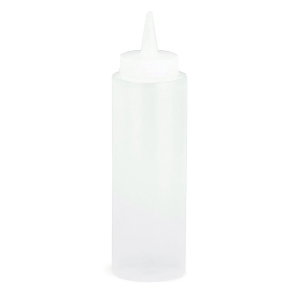 Std Sqz Bottle, Clr, 38mm, Cone, 8OZ, PK12