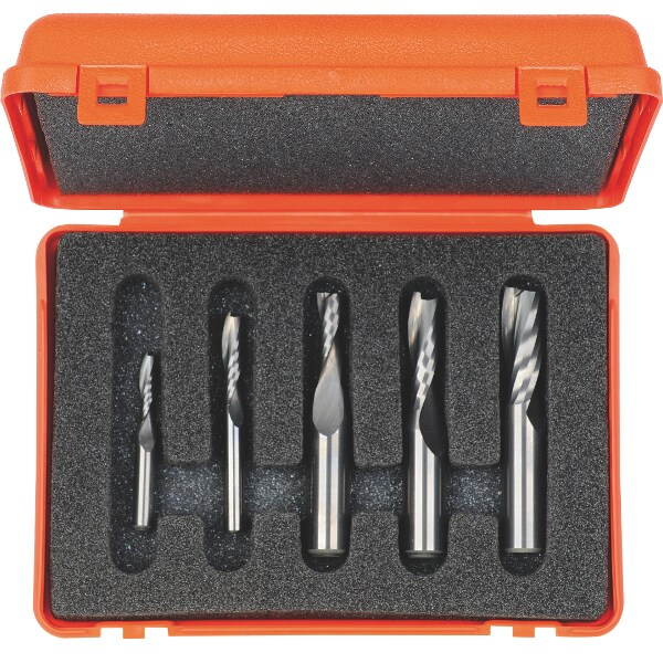Downcut Spiral Bit Set, 5pcs