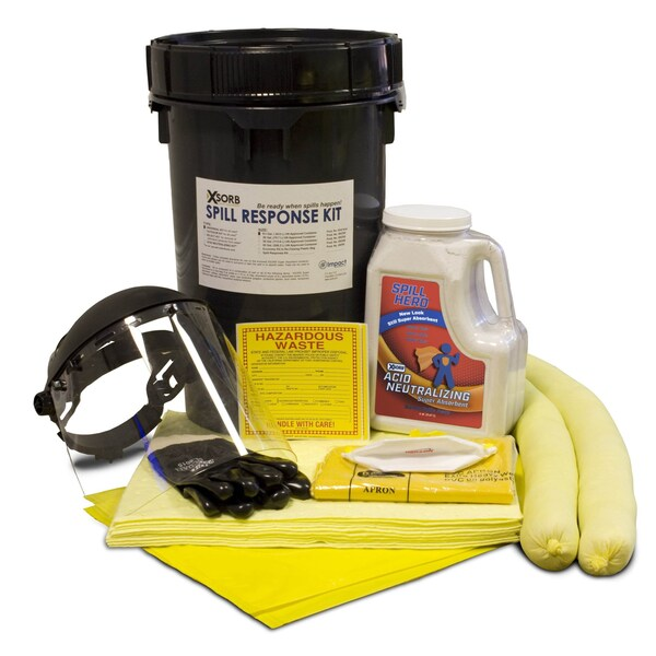 Spill Kit, Acid Neutralizer, 6.5 gal.