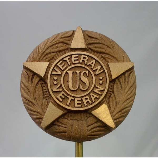 Grave Marker, General Veteran, Cast Bronze